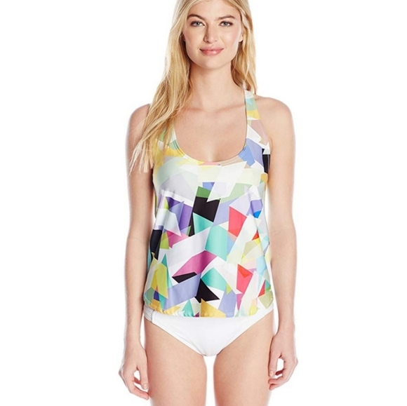 Pilyq Other - Pilyq Geo Catalina Tank Cover-Up Tankini Top NWT